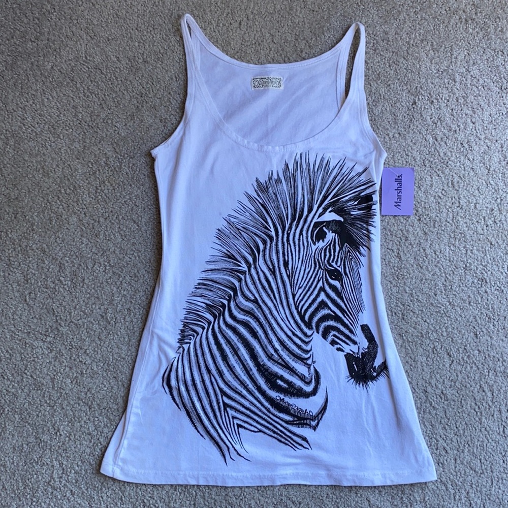Zebra tank top